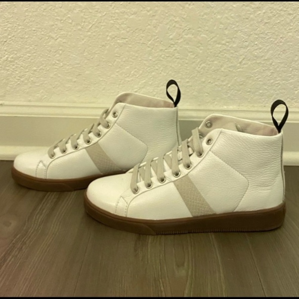 NWOB Blackstone genuine leather high top sneakers sz EU 37 US 7